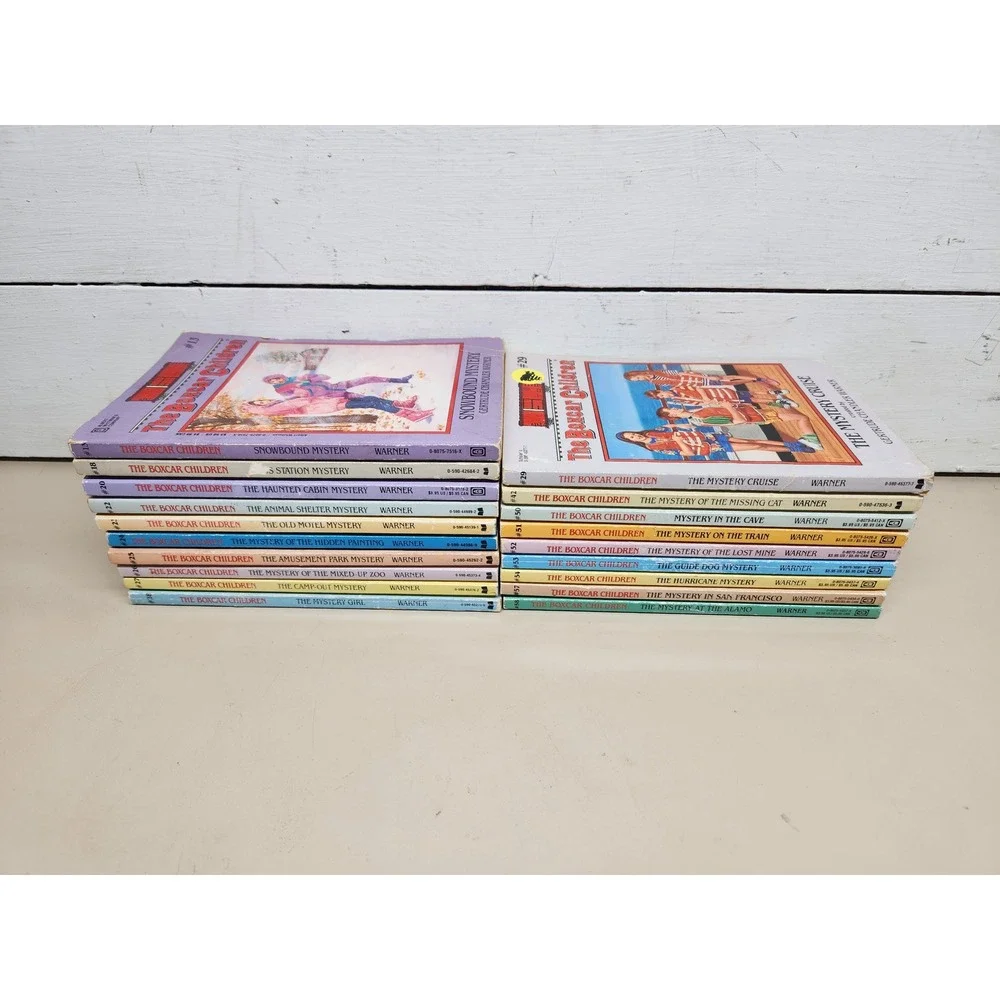 Lot of (19) The Boxcar Children Books Kids Paperback Mystery Series ~ Good
